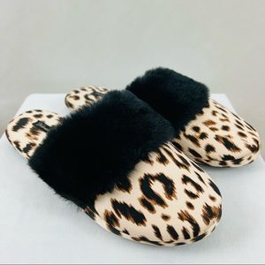 Victoria’s Secret Leopard Print Slippers